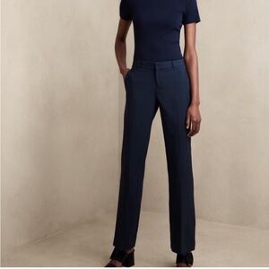 Banana Republic Navy Logan Slacks Size 8